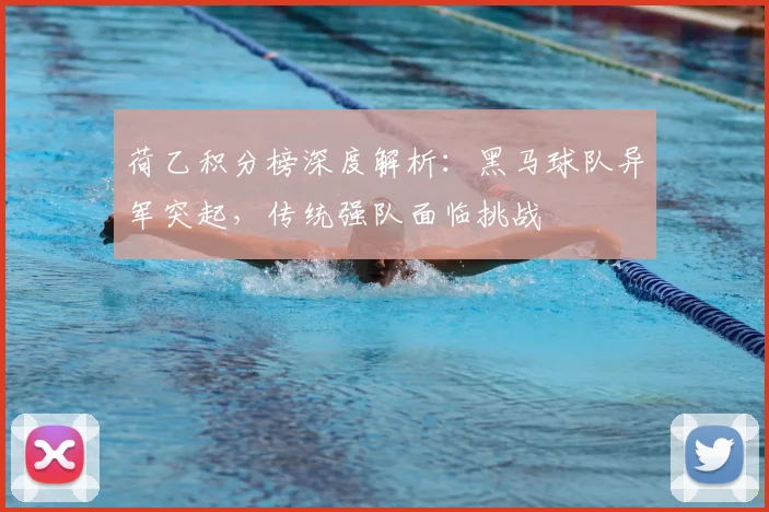 荷乙积分榜深度解析：黑马球队异军突起，传统强队面临挑战